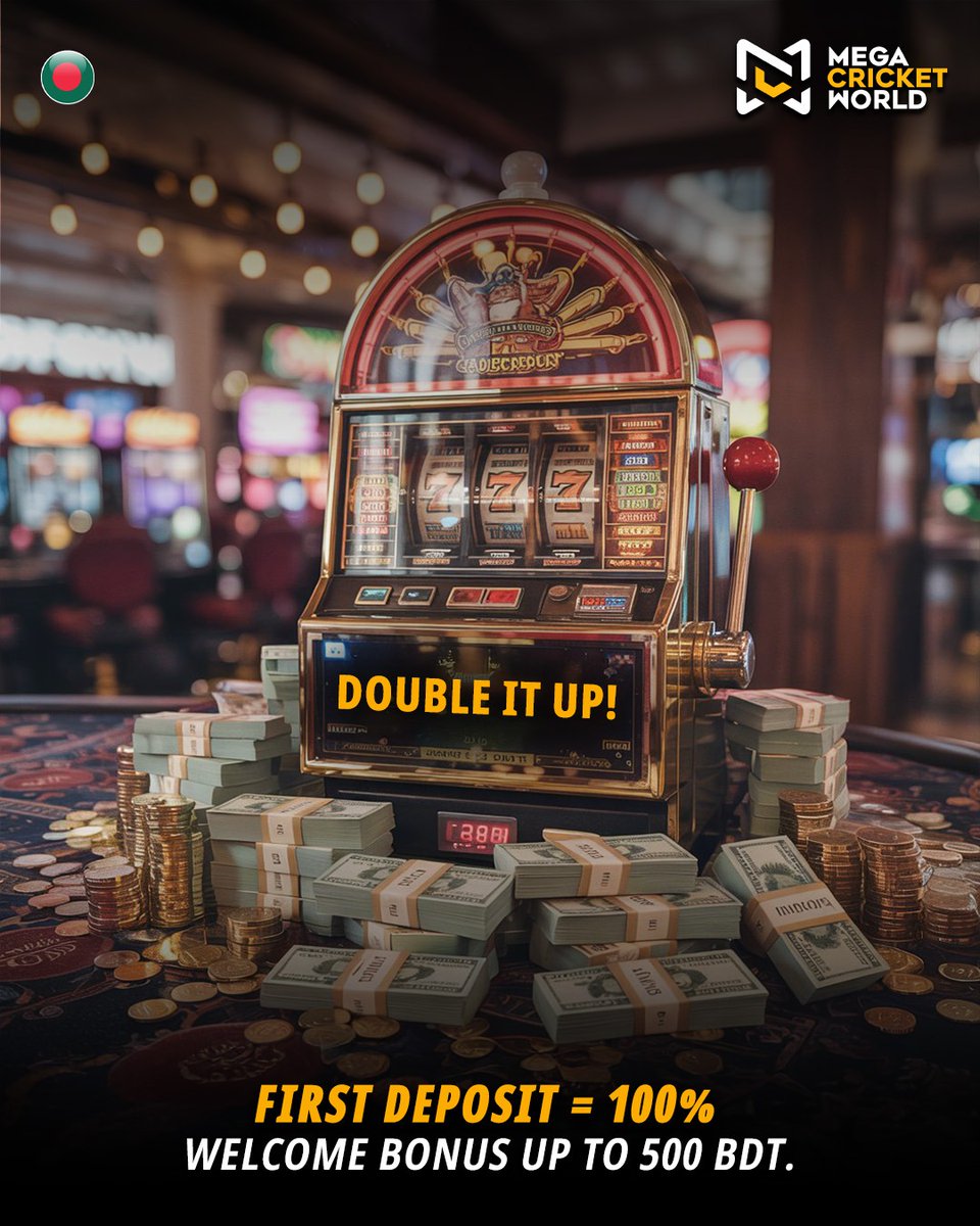 mcworldsocial's tweet image. Pull the lever. Double the thrill. 💰🔥
Your first move just got bigger, 100% welcome bonus up to 500 BDT. Time to spin smart and stack it up.

mcwlnk.co/2gkv

#DoubleItUp #WelcomeBonus #SpinToWin #MegaCricketWorld #PlayNow