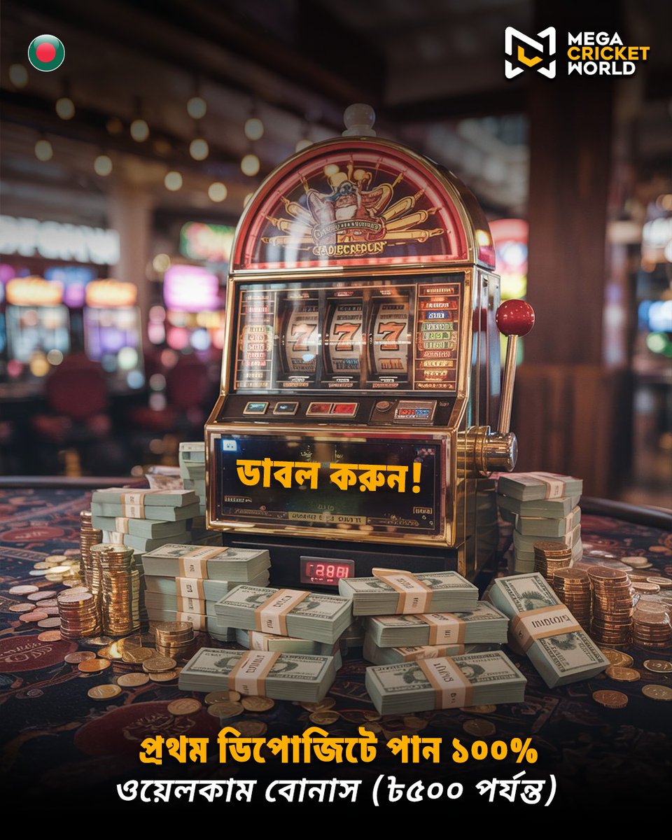 mcworldsocial's tweet image. Pull the lever. Double the thrill. 💰🔥
Your first move just got bigger, 100% welcome bonus up to 500 BDT. Time to spin smart and stack it up.

mcwlnk.co/2gkv

#DoubleItUp #WelcomeBonus #SpinToWin #MegaCricketWorld #PlayNow