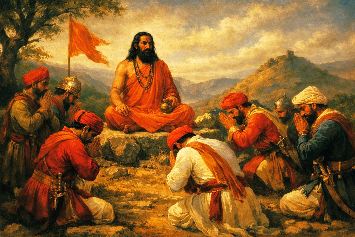 MazzziniX's tweet photo. माझी काया आणि वाणी, 
गेली म्हणाल अंतःकरणी, 
परी मी आहे जगत्जीवनी निरंतर ।। श्रीराम

आत्माराम दासबोध,
माझे स्वरूप स्वतः सिद्ध, 
असता न करावा हो खेद भक्तजनी ।। श्रीराम

नका करू खटपट, 
पहा माझा ग्रंथ नीट,
तेणे सायुज्यतेची वाट गवसेल की ।। श्रीराम ।। https://t.co/tZZ3jjgcti