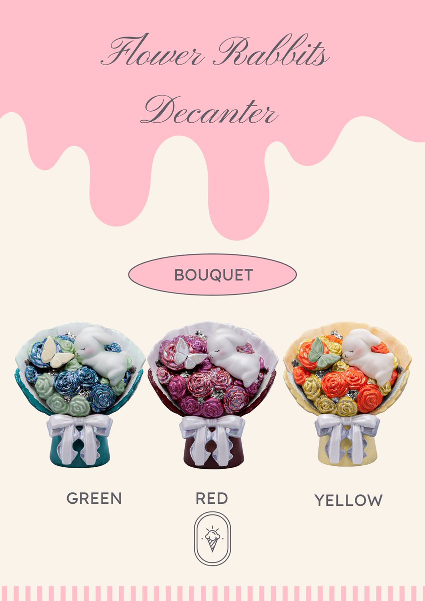 Flower Rabbits Decanter フラワーラビッツデキャンタ (@frd0907