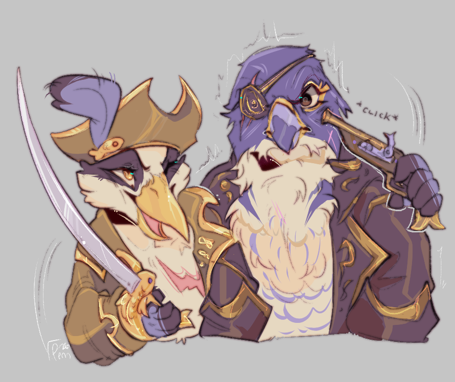 caught ya ⚔️⚔️ OCs belong to Limbus on artfight!