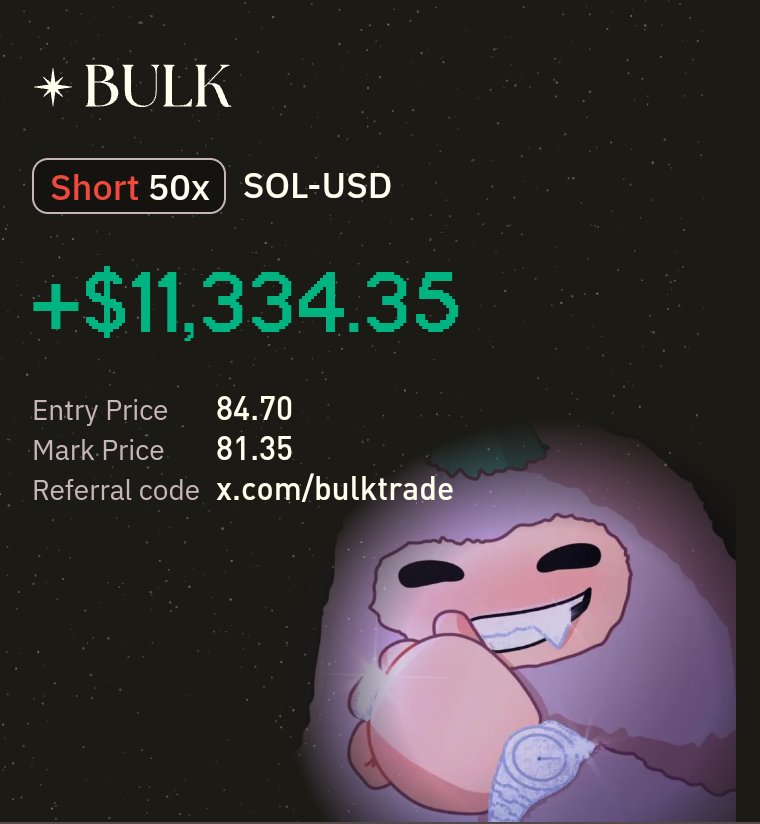 NftPops's tweet image. GM bulkers 
We up. Left this running for over 24 hours btw.

Who wants to be my Bulkentine? Let’s spend some bulk moneyyy.