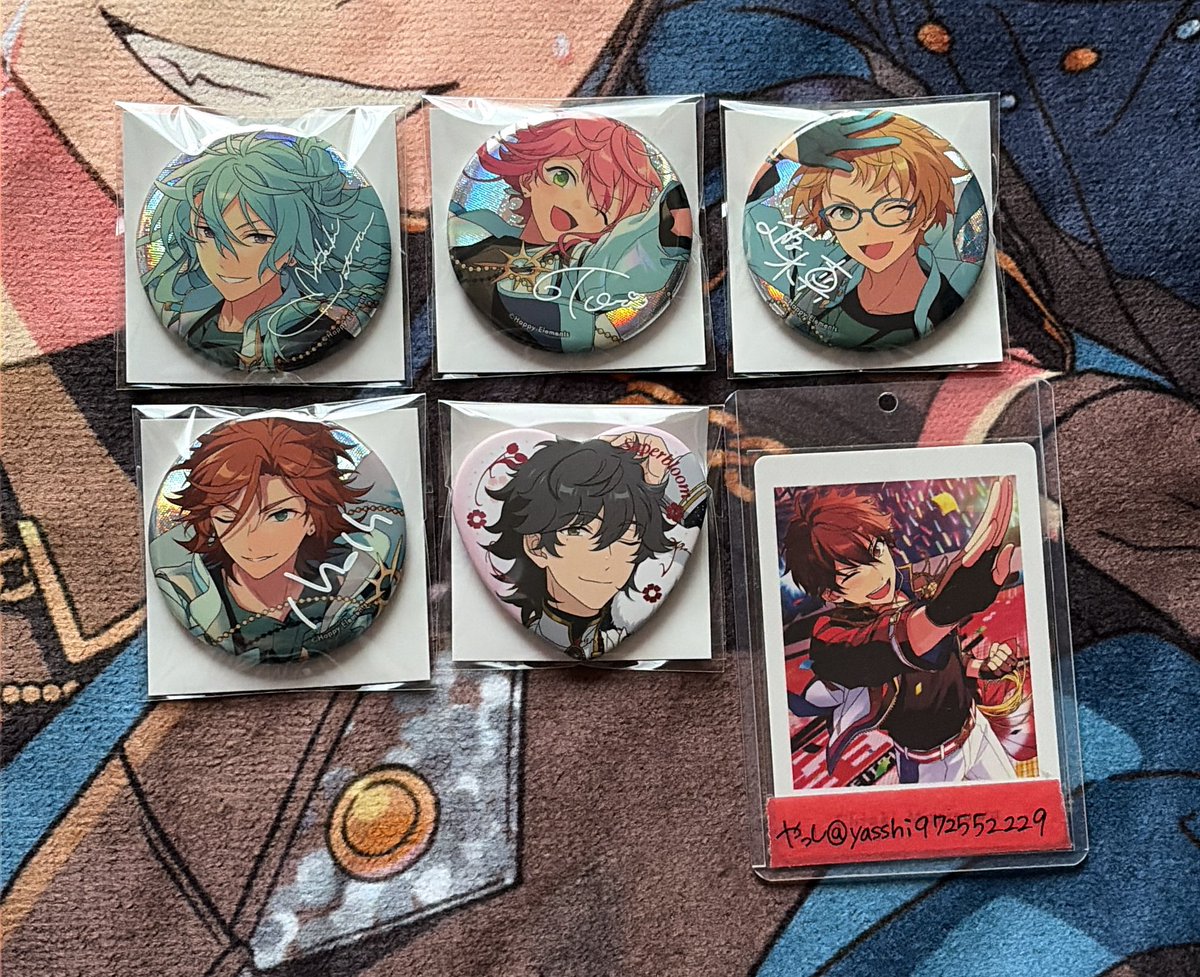 交換） あんスタ 缶バッジ 9周年 スタフォニ4th （譲）渉 桃李 真 斑