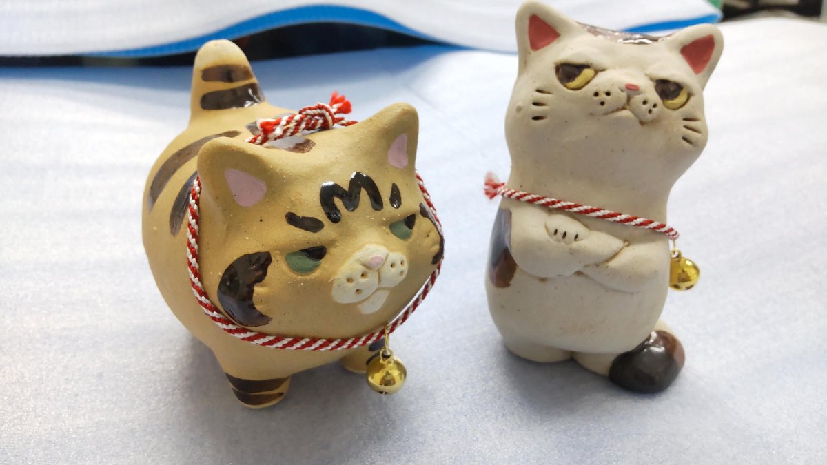 ワンフェス2026冬 1】 布施猫笑店(@c_a_takurofuse)さん。 陶器製のみ