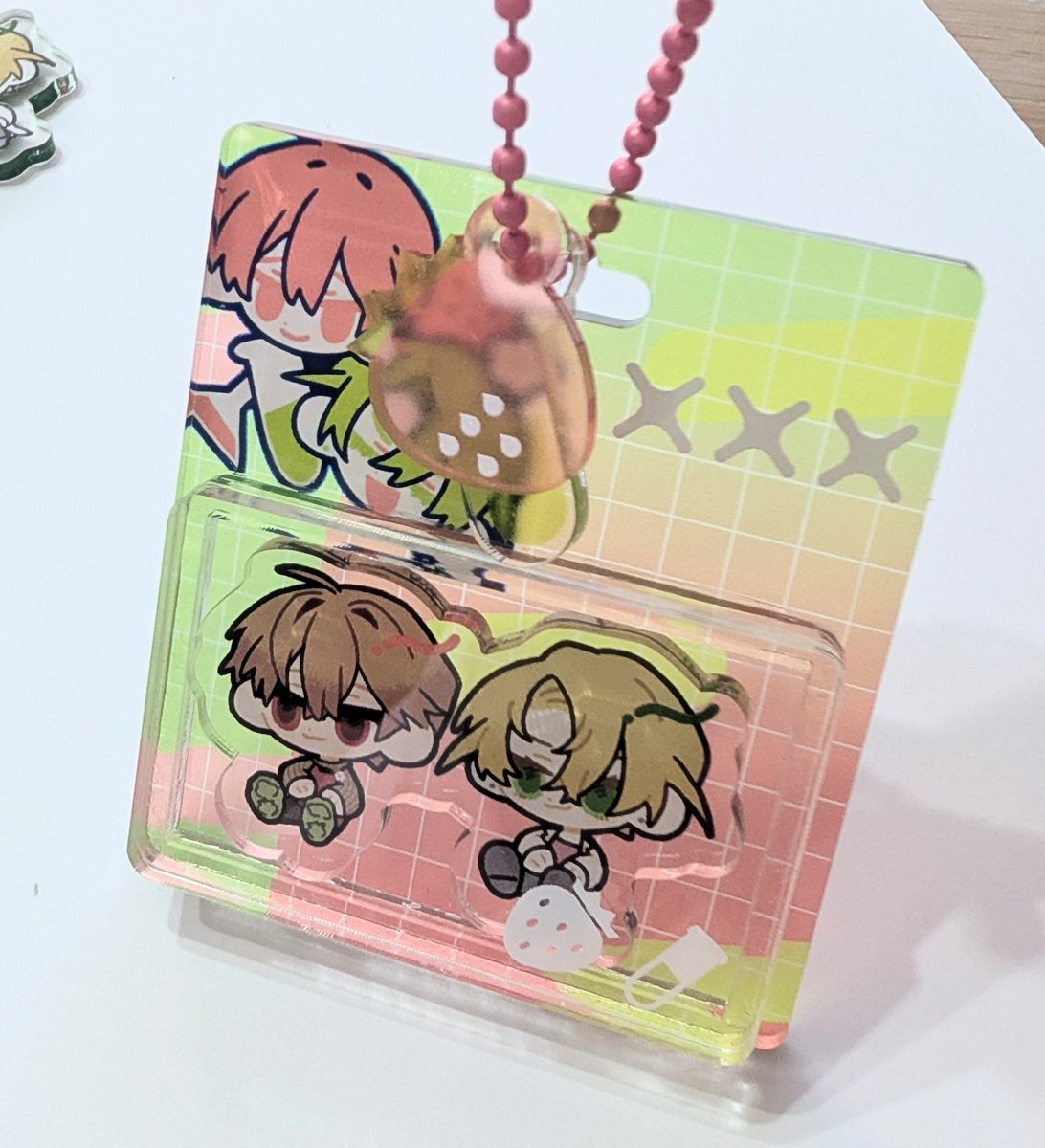 うちよそのブリスター風アクキーを作ったよん🎶3層でちょっと立体的‼️可愛い～🎶