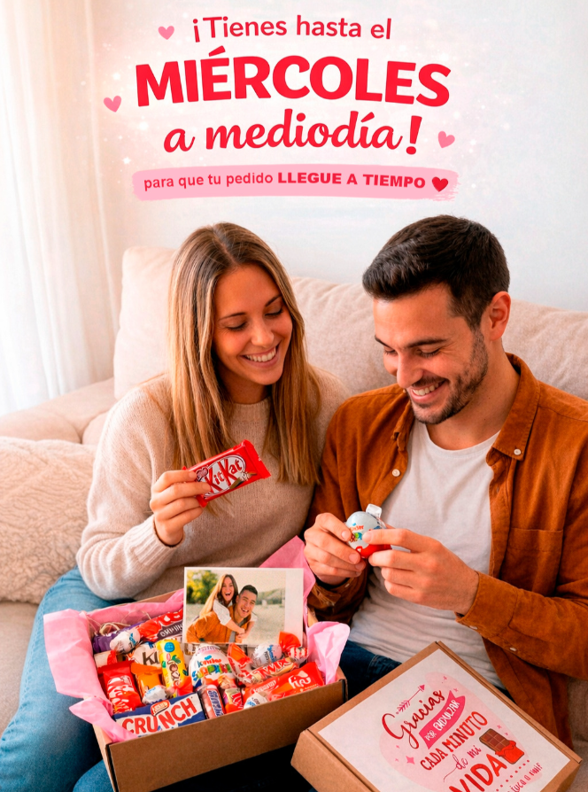 moneces's tweet photo. ¡Estamos en las últimas horas!

Si quieres que tu regalo llegue a tiempo para San Valentín, la decisión ya no puede esperar.

Solo podemos garantizar la entrega con envío urgente (Paq Premium) en pedidos realizados hoy antes de las 12:00 del mediodía.

✉️ https://t.co/vh1BAC04Pj https://t.co/D7cnGzL93F