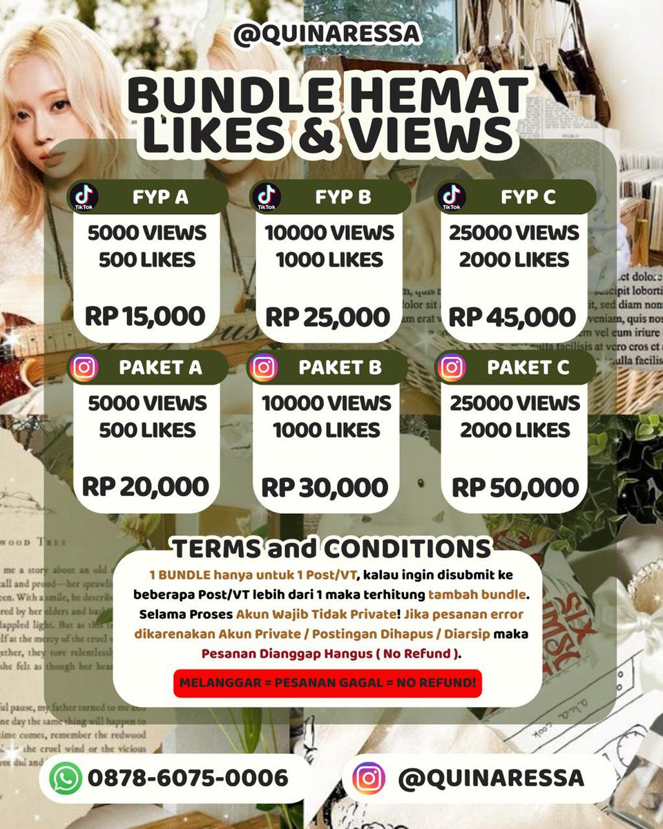 REI03 / jual followers ig tiktok shopee indo tweet media
