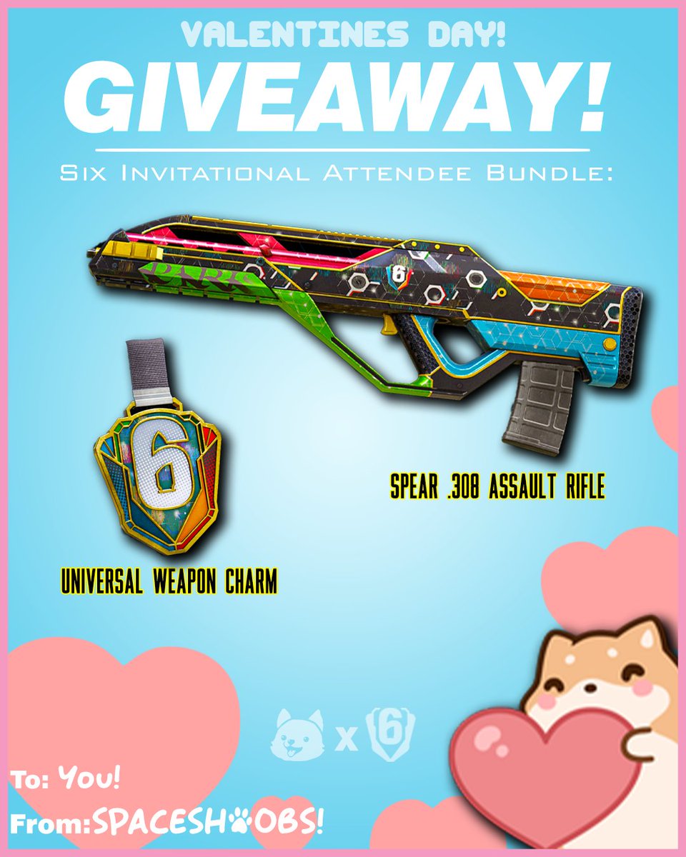 SpaceShoobs's tweet image. Happy Valentines Weekend!💞
We're giving away a SI Attendee Skin + Charm bundle. 

To enter:
Like + Retweet❤️♻️
Follow @SpaceShoobs ✅
Tag a Friend!
