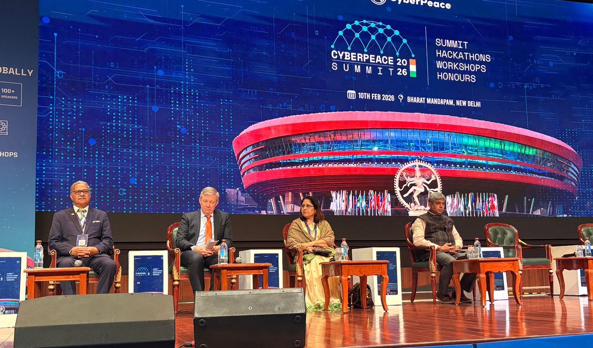NIELITIndia's tweet photo. Dr. M. M. Tripathi, DG, #NIELIT highlighted NIELIT’s pivotal role in national capacity building, digital skilling, and cybersecurity education while addressing the “Scams, Fraud &amp; Cyber Resilience” session at #CyberPeaceSummit2026.
#CyberSecurity #CyberResilience #DigitalSkilling https://t.co/RIJPCjRcHk