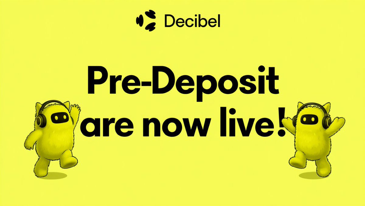 Pre-Deposit <a href="/DecibelTrade/">Decibel</a> sudah resmi live dan sudah tembus $26 Juta+. 🔊

Buat yang mau positioning lebih awal sebelum mainnet, kuncinya ada di time-weighted score (makin awal makin optimal).

Key takeaways: 
✅ Deposit USDC (Min. $50) 
✅ Score: Lebih awal + lebih lama = Poin