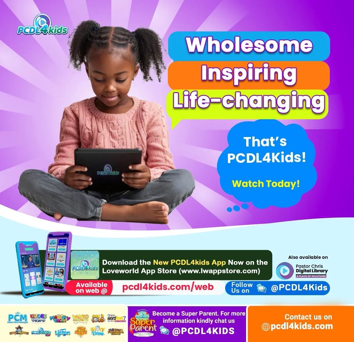PCDL4Kids's tweet photo. Not all screen time is equal — some content simply passes time, but some content plants truth that lasts.
That’s what PCDL4Kids delivers.

PCDL4Kids is built specially for children—with animations that speak God’s Word clearly.

Watch now on https://t.co/Cb0S0RfBWH 
Download Now! https://t.co/XJpB8RYWXK