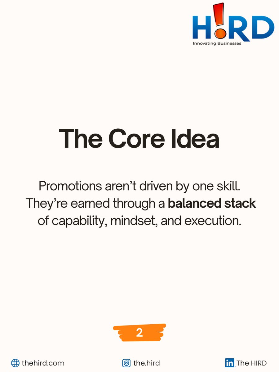 TheHird2's tweet photo. Promotions aren’t random. They’re built on the right skill stack.

#Hird #CareerGrowth #PromotionReady #SkillStack #ProfessionalDevelopment #WorkSmart #CareerTips https://t.co/H3TtUooFZ1