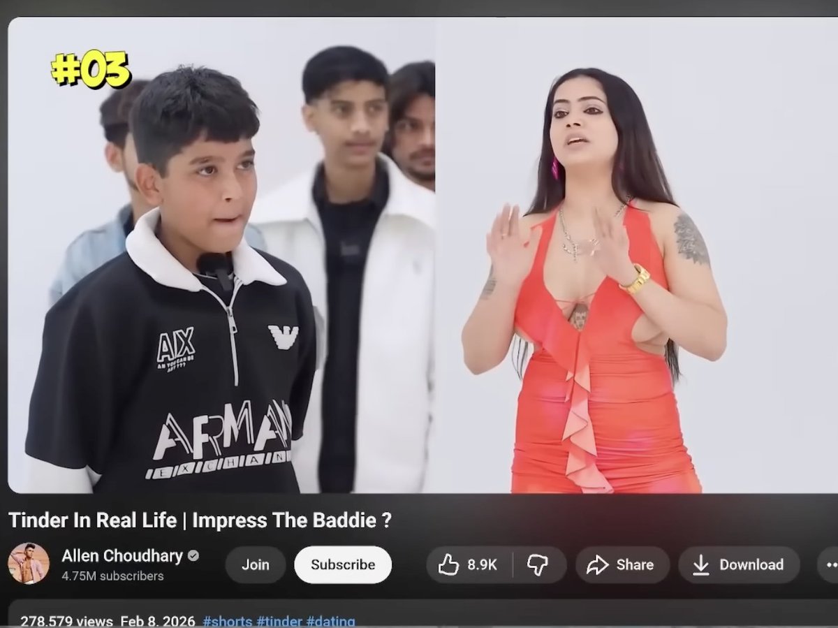 shydev69's tweet photo. wtf is wrong with @youtubeindia. 

how is this de-generate content approved. this is literally p*edophilia on open web and IT IS NOT EVEN AGE RESTRICTED.

i know this tweet won't do anything but where do i complaint against? @NCPCR_ / @YouTube / @MinistryWCD / @SwatiJaiHind https://t.co/iyOBfiKy3r