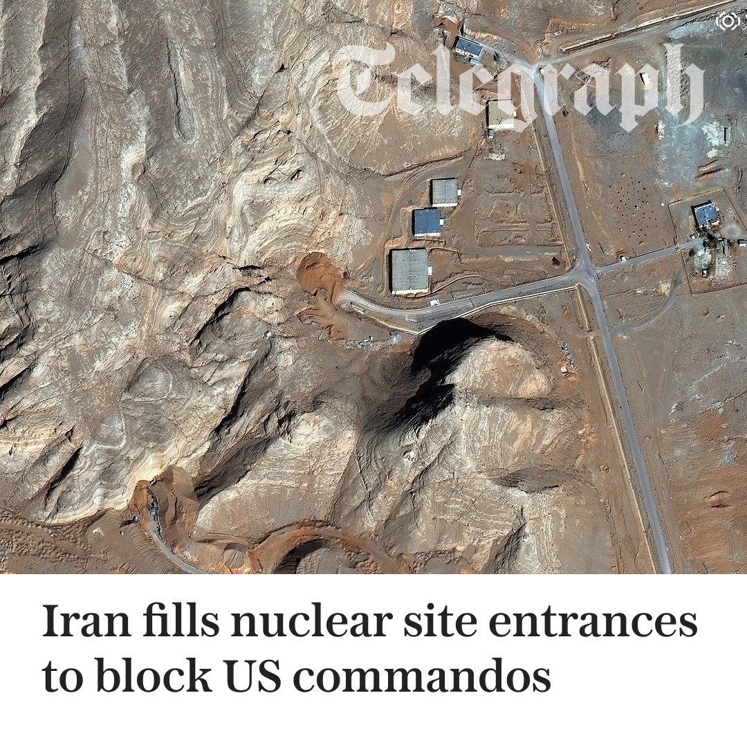 🔴 Islamic Republic is ‘seriously concerned’ about attack on its nuclear capabilities despite talks

Read the full story below 🖇️
telegraph.co.uk/world-news/202…

Image: Vantor