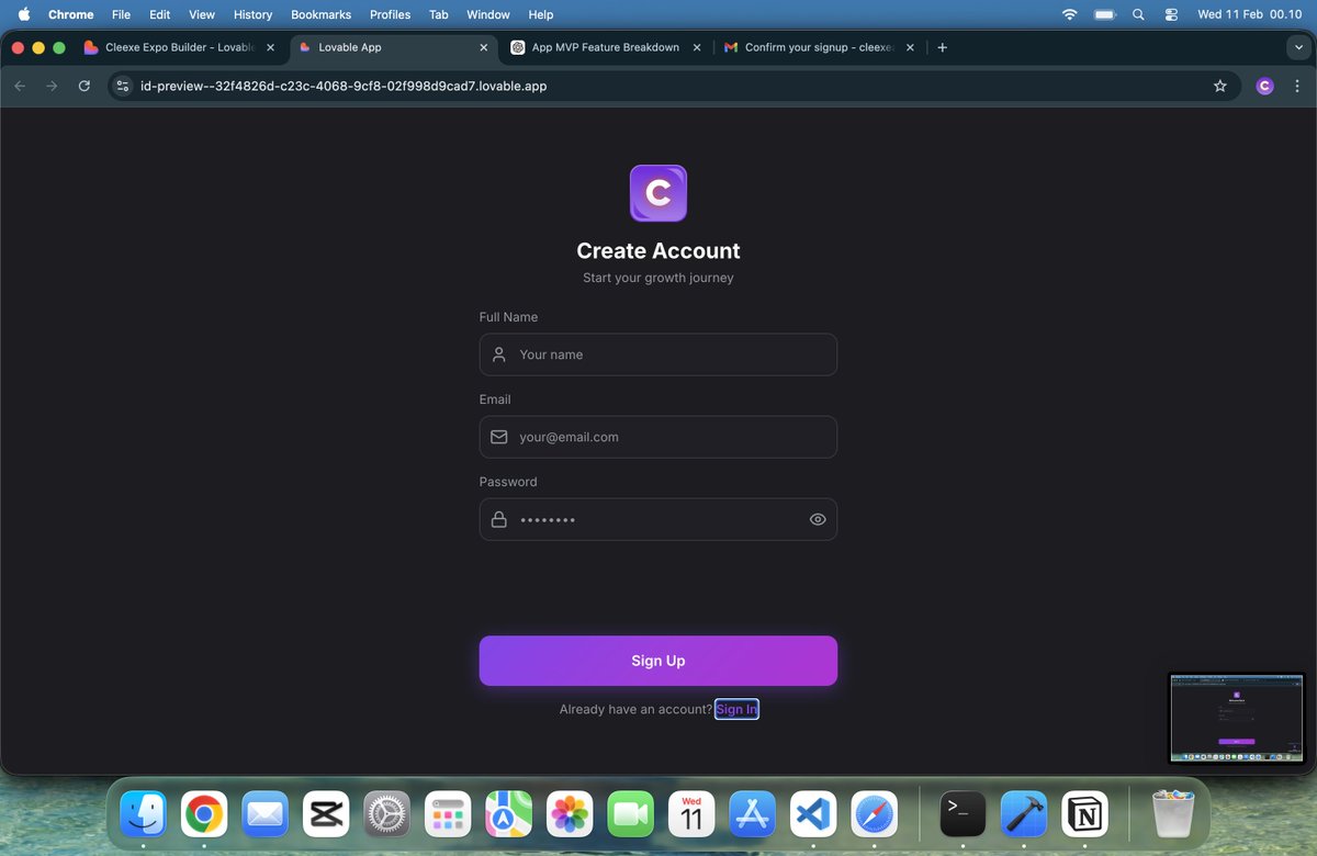 cleexeapp's tweet photo. Is sing up page so basic?

#cleexe #app #appbuilding #startup #socialmedia #socialmediapp https://t.co/8mmmsxCy6N