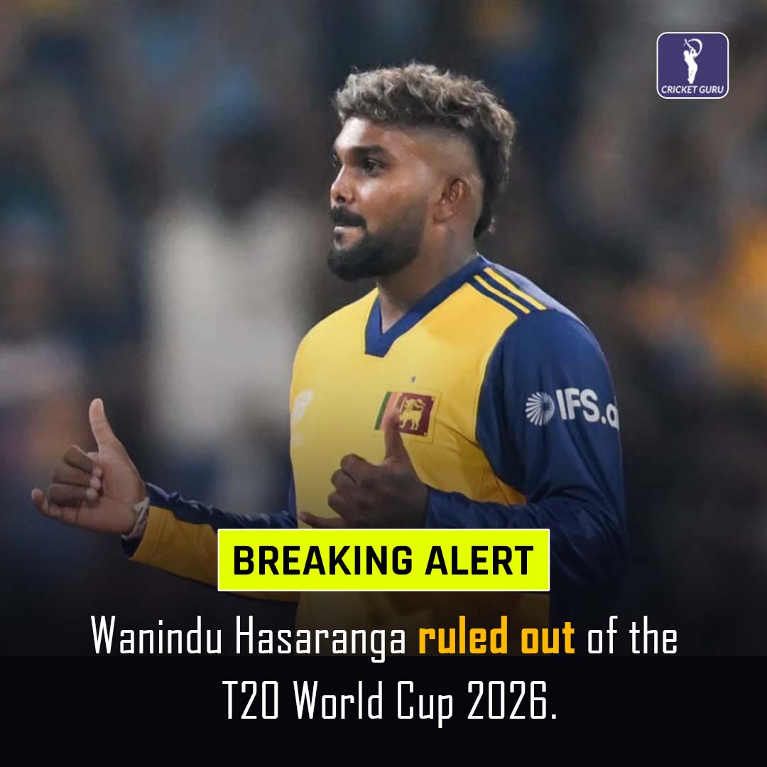 CricketGuru_CG's tweet photo. Big blow for Sri Lanka...!!

https://t.co/akanwdfFAU

#InjuryAlert #cricketupdate #T20WorldCup2026 #T20WC2026 #Hasaranga https://t.co/6pgOkVwgtt