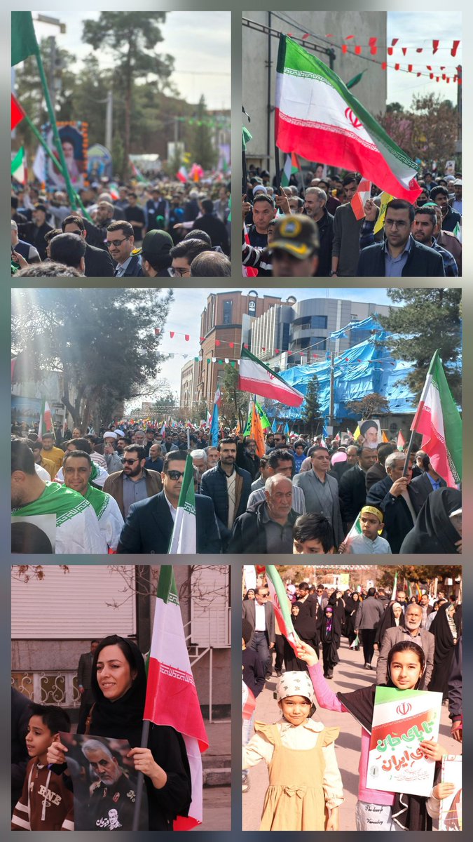 حضور پرشور مردم در راهپیمایی۲۲بهمن ، جلوه‌ی وحدت و بیداری یک ملت است؛ گام‌هایی هم‌صدا که خیابان‌ها را از امید و اقتدار لبریز می‌کند. 
لا حول ولا قوه الا بالله🇮🇷🇮🇷
#فتح_بزرگ
#تجدید_پیمان