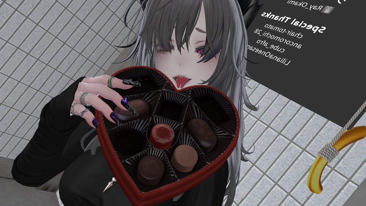 早めのバレンタイン💝をもらいました
#VRC