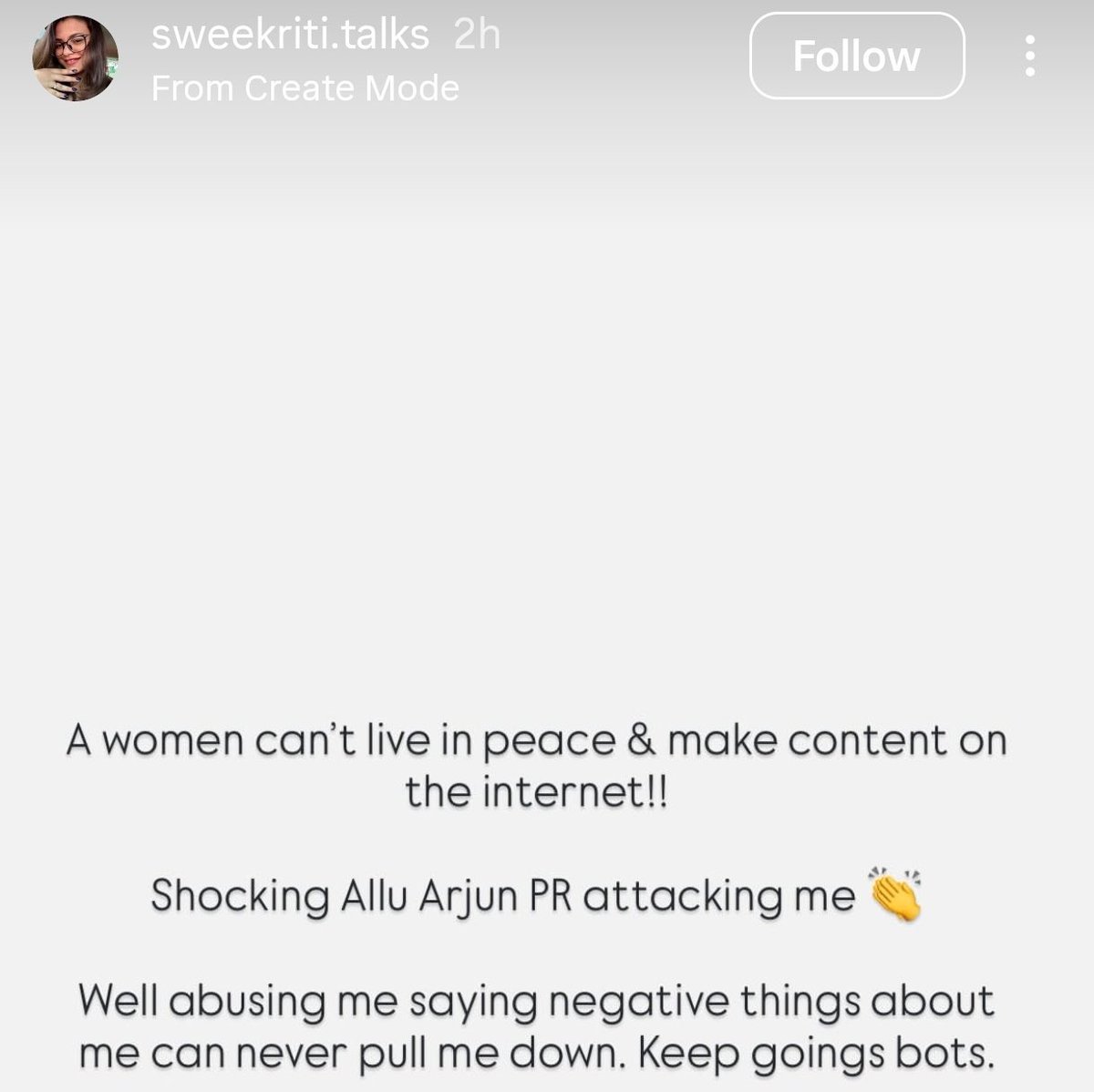 The list of Do's and Dont's when you meet Allu Arjun which went viral. 

After fans of <a href="/alluarjun/">Allu Arjun</a> attacked the women.

Here is the Instagram status of the same woman.