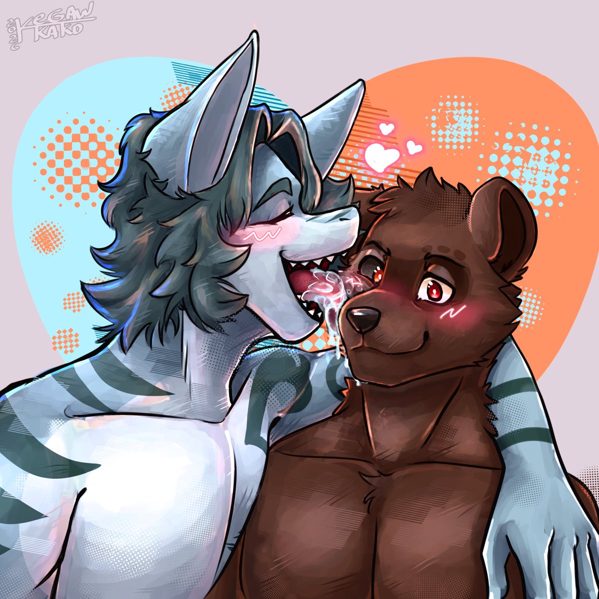 KegawK's tweet photo. Valentine's YCH N° 03
For @guaxinln 
Thank u 🦝🧡💙🦈 https://t.co/NNiyrknvQP