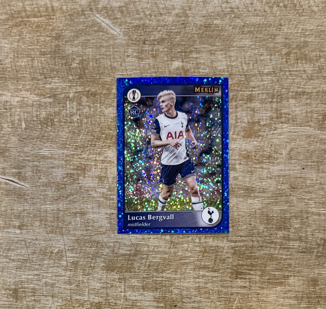 2024-25 Topps Merlin Lucas Bergvall Blue Speckle Rookie /150

$3

*See pinned tweet for shipping, etc
Stack min $10
#TSSS #GiuntaStack