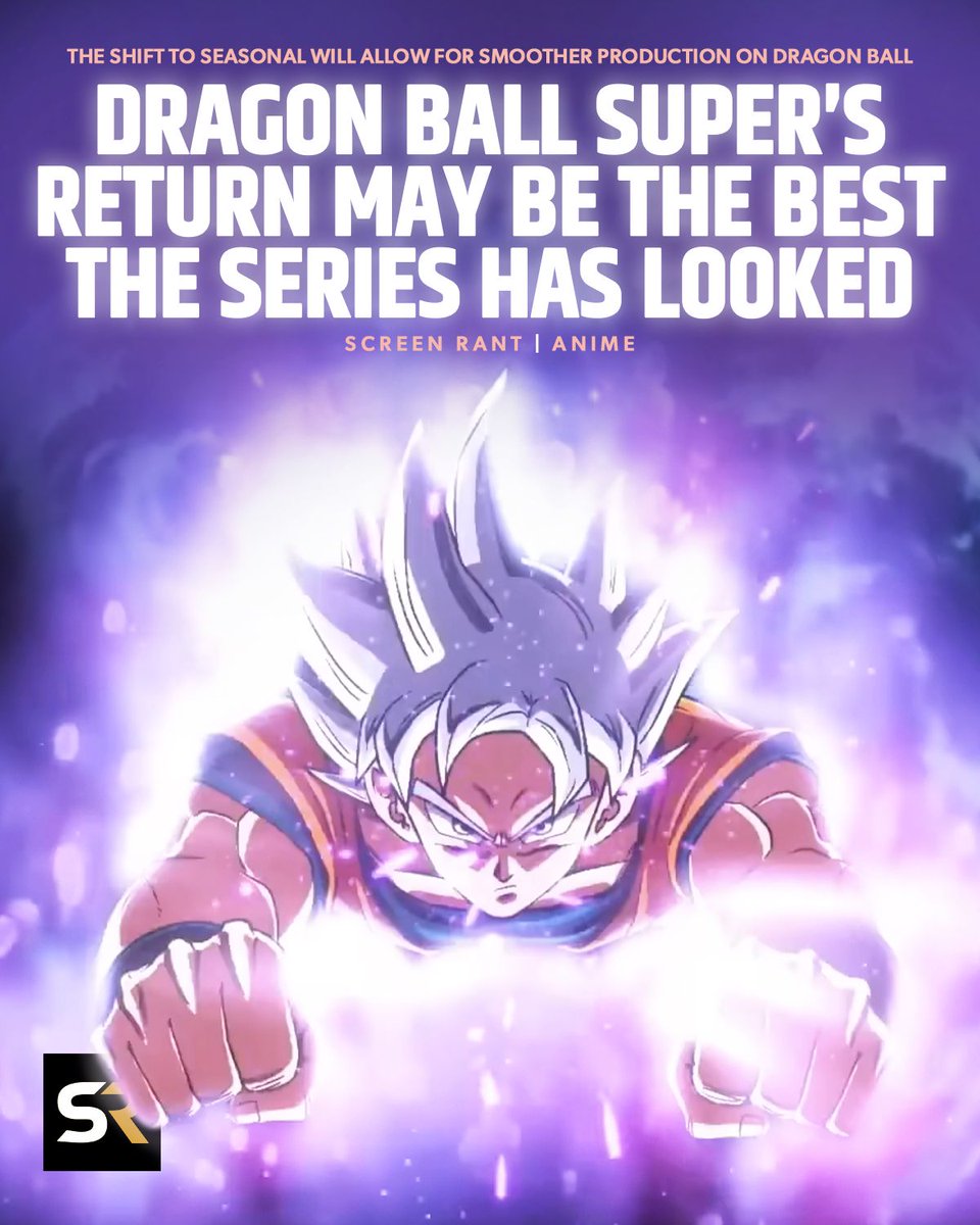 Dragon Ball Super's switch to a seasonal release schedule will revolutionize the anime, allowing for smoother, high quality production. 

screenrant.com/dragon-ball-su…