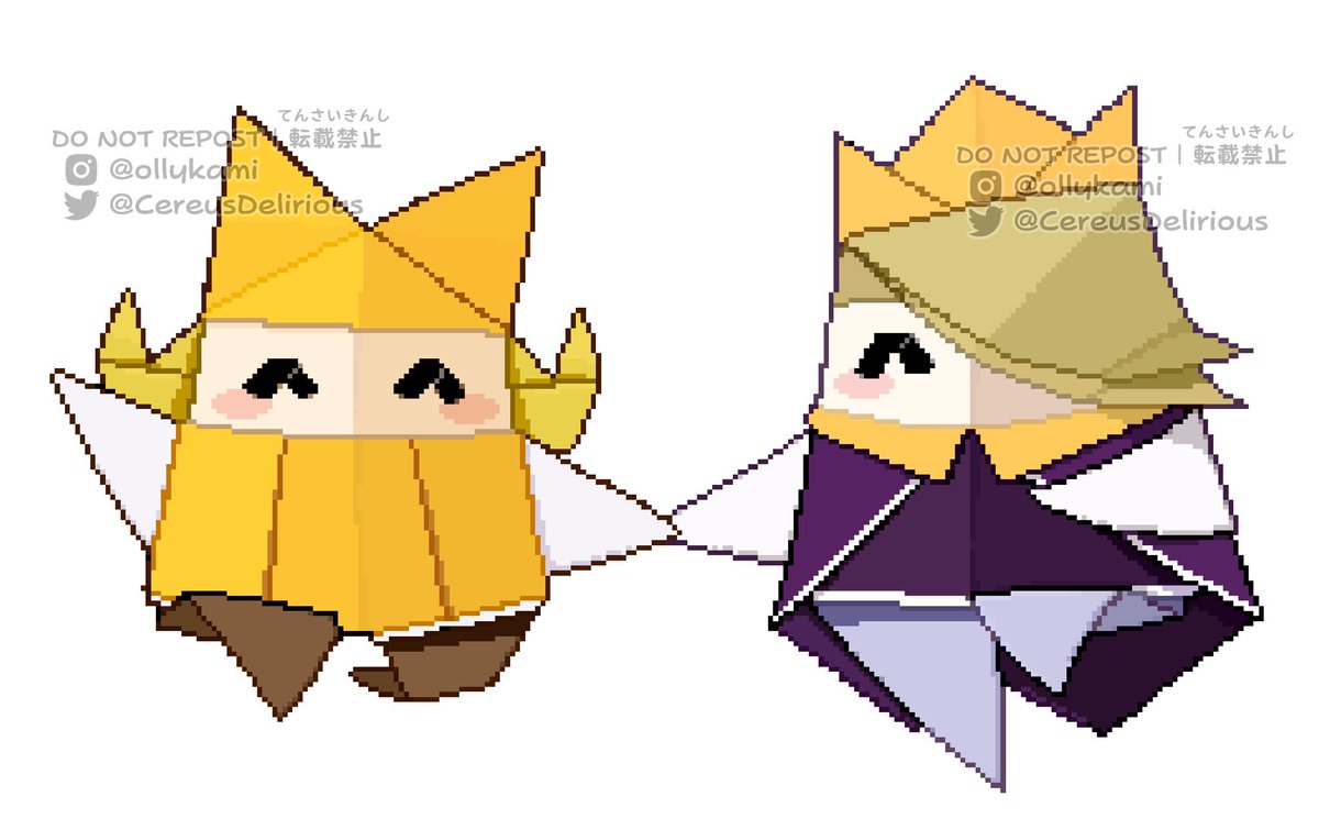 Reposting old Origami King art to celebrate the release of its OST on nintendo music!! (2020-2023) #pmtok #papermario #theorigamiking #オリガミキング