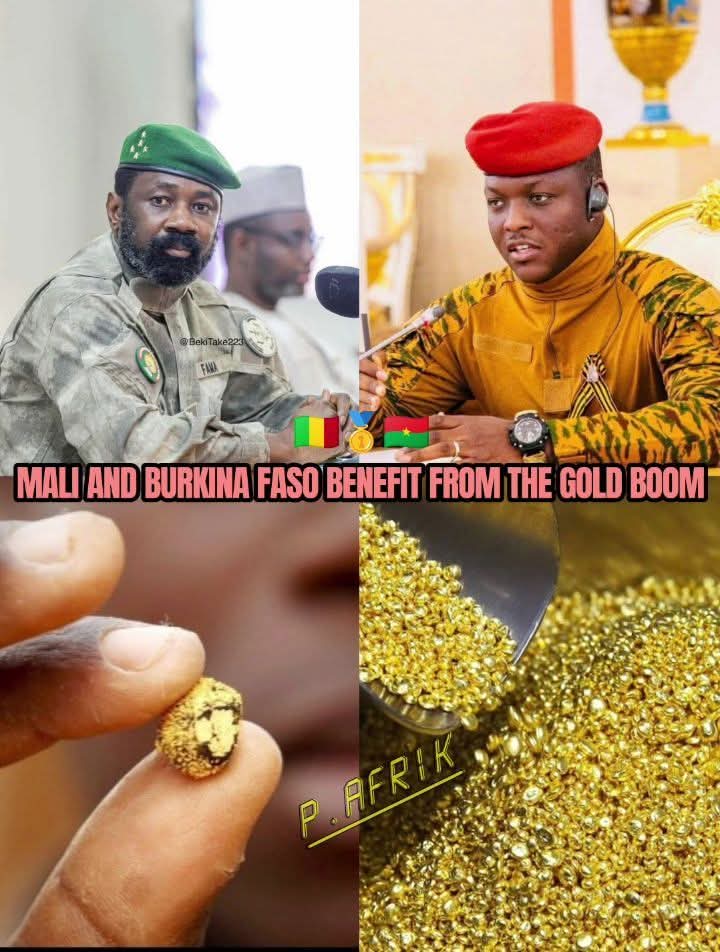 beyondB_DAG's tweet photo. 🇲🇱🥇🇧🇫 Mali and Burkina Faso are currently the only two countries in West Africa fully benefiting from the rise in global gold prices.

🔎 Why?

➡️ Renegotiation of mining contracts

➡️ New taxes and royalties imposed on foreign companies

➡️ A larger share of revenues returned to the state

➡️ Gradual end to agreements considered unbalanced

These reforms mark a strategic turning point: gold is no longer just extracted—it now finances sovereignty, development, and national stability.

💰 When resources finally serve the people.

✊🏾 Africa is reclaiming control of its wealth.

#PrinceAfrikTV #EconomicSovereignty #AfricanGold #Sahel #AfricaRising