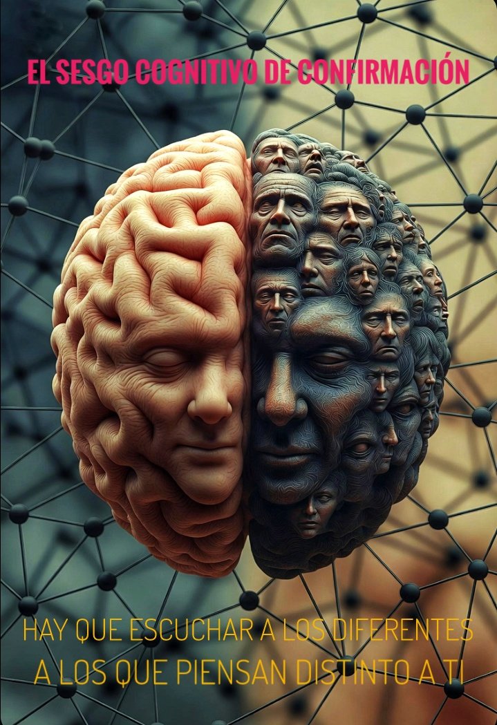 andland35's tweet photo. Uno de los sesgos cognitivos más potentes y peligrosos es el sesgo de confirmación . 

Nuestro cerebro está "programado" evolutivamente para ahorrar energía y reducir ansiedad.

Por eso tiende a:

🔹Buscar activamente información que confirme lo que ya creemos (información amiga).
 🔹Interpretar de forma favorable los datos ambiguos.
🔹Recordar mucho mejor lo que apoya nuestras ideas previas. 🔹Ignorar, minimizar o rechazar lo que las contradice.

Esto crea una burbuja mental cómoda, pero muy frágil: nos hace sentir seguros, inteligentes y coherentes… aunque estemos equivocados. 

Por eso esta parte es clave y casi un mandato de higiene intelectual: 

"Es obligatorio escuchar a la competencia, a los diferentes, a los que piensan distinto a ti." 

Porque solo exponiéndonos deliberadamente a opiniones contrarias, críticas fuertes, visiones opuestas o datos incómodos podemos: 

🔸Detectar errores en nuestro razonamiento.
🔸Mejorar nuestras decisiones (negocios, política, relaciones, inversiones…).
🔸Innovar de verdad (las grandes rupturas casi nunca vienen de dentro del mismo grupo)
🔸Evitar caer en fanatismos, pensar en soluciones "muy especiales y únicas" o en la mediocridad intelectual.

✨ En resumen: El cerebro nos engaña buscando comodidad → información amiga. 

✨ La inteligencia real consiste en buscar incomodidad → escuchar a quienes piensan diferente. 

✨ Es un esfuerzo antinatural, pero indispensable si queremos pensar mejor en este mundo complejo.

#Koji_Sensei