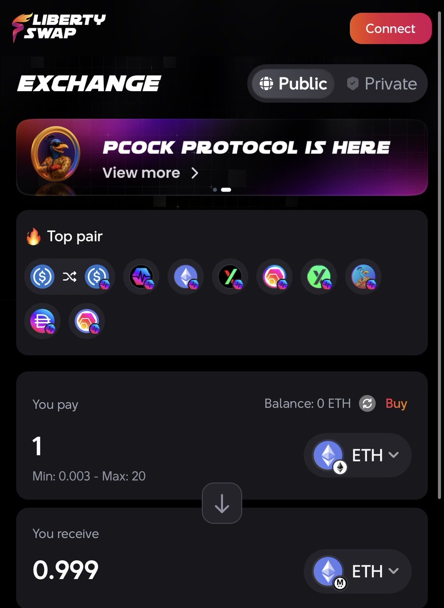 Liberty Swap ⚡️ Bridge2Pulse™️ Zero-Fee DEX tweet media