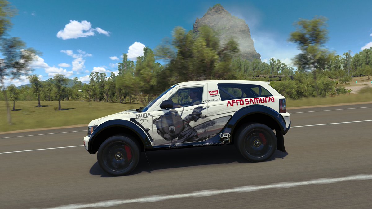 DiSi093's tweet photo. This Afro Samurai livery goes HARD! 😎 Well done, you!  👍 #Forza #ForzaHorizon #ForzaHorizon3 #XboxShare #AfroSamurai https://t.co/eABSc2j4Kk