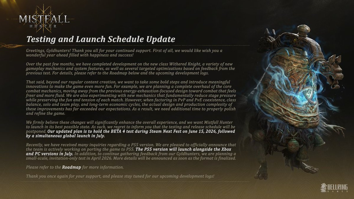 Mistfall Hunter tweet media