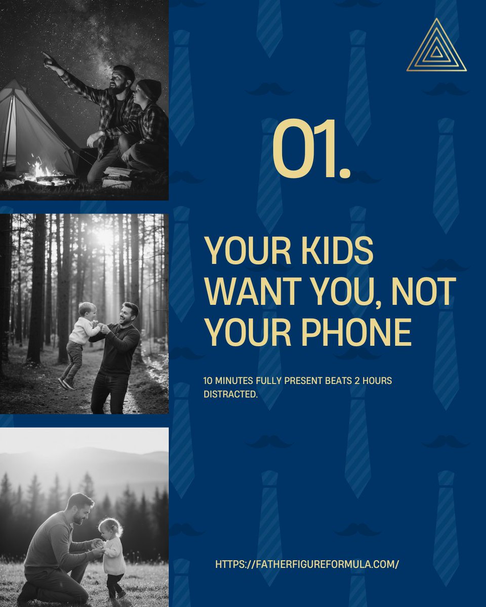 FatherFFormula's tweet image. Your kids don’t want your phone.
 They want you. 📵❤️
Keep small promises.
 Stay calm in the meltdown.
 Show up—consistently.

That’s how legacies are built. 👣
#FatherFigureEffect #PresentDad #DadLife #IntentionalFather #BePresent #FamilyFirst