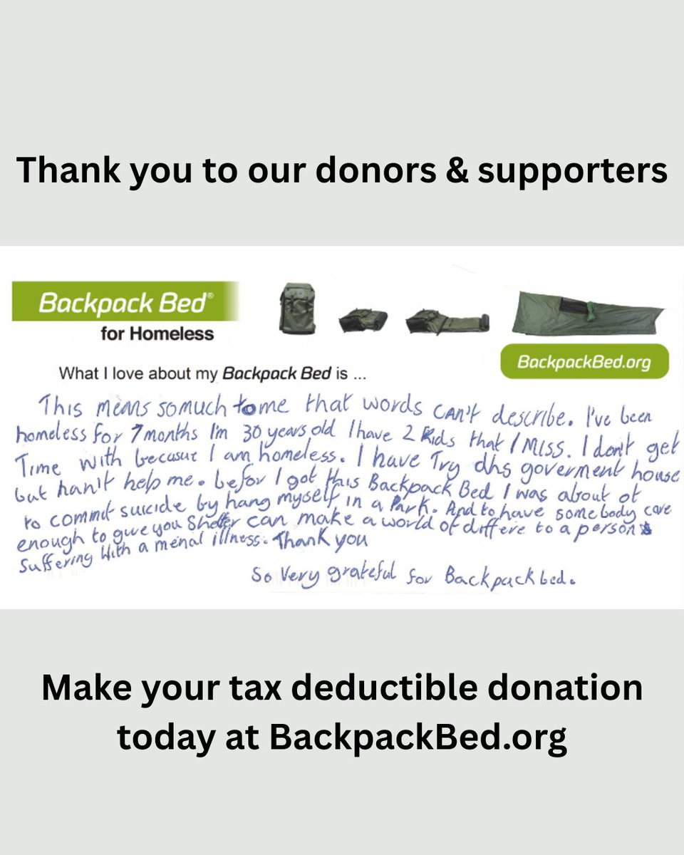 Backpack Bed for Homeless, Australia tweet media