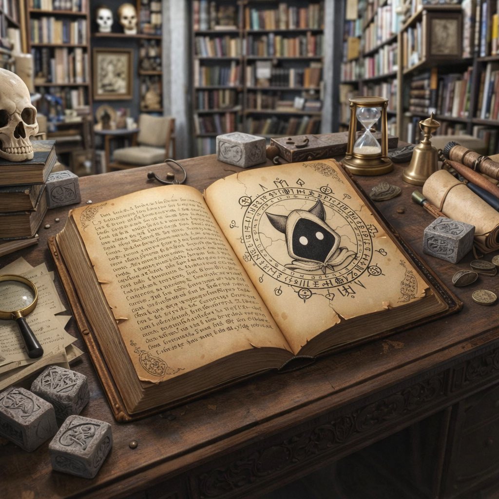 Huge thanks to <a href="/CryptoT/">Crypto T</a> for donating this ancient tome of “Forbidden Knowledge” - it is bound with hide glue but shows signs of timeline decay.

We will ensure to keep it safe… though translating it may be more difficult.