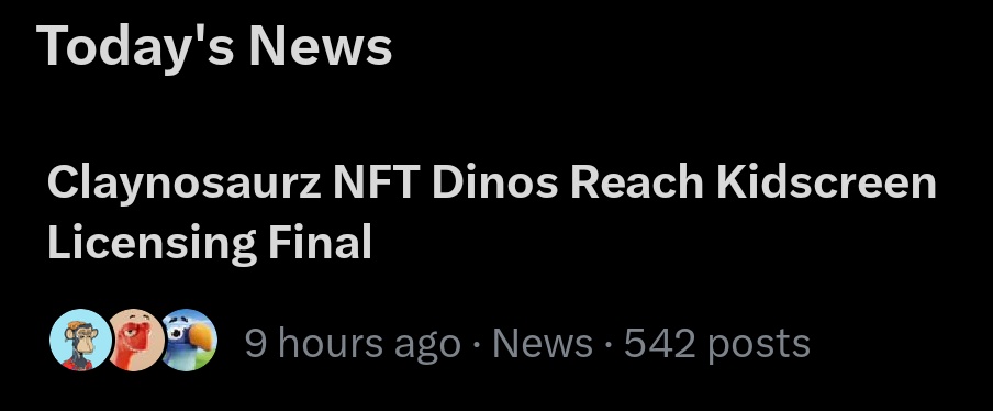 I'm glad mfs are recognizing how big this is

web3 is slightly cooked

Breaking out is legit a necessity 

Very very few projects on any chain would be capable of this

And dinos will lead the way 🦖