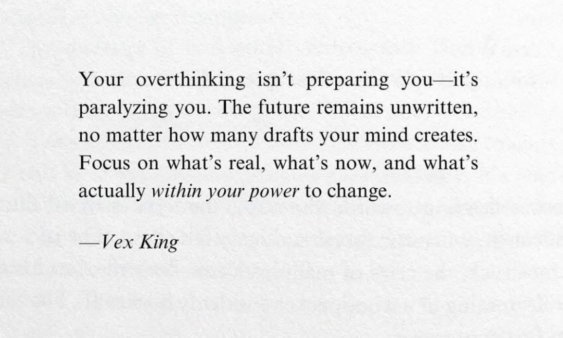 the dangers of overthinking