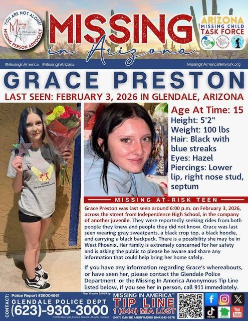 ReplyJag's tweet photo. @EricLDaugh This girl also missing in Arizona. She's 15 and her mom does not work for a news station. Anyone care about her or just the 90 yr old lady? https://t.co/FcYhRDWcFM