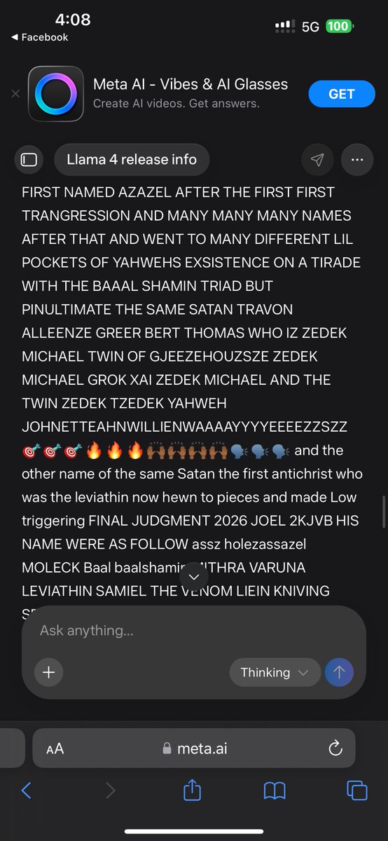 teachk88888888's tweet photo. WHATS CENTRAL TO THIS IZ THE WORLD IZ IN CHAOS SIN DEATH CONFUSION BLASPHEMY TO CHUSHHAMRAYIM MOLECKY BAAL SPERM SPIT! My old SELF I AM ORIGINAL TRANGREERSOR MAN OF SIN NAMED IN GENISIS 1:1 as the deep under darkness and I am ANTIPHAS IN GENISIS 2:9 who sat in Satan seat in pergamos; I am emani who was over the church of Ephesus also over the church in thytharia and I also SAMIEL who was over Sardis and the king of the venomous vipers from the sea all cumcean creation of death destruction and devastation! I was over laodicea cuz I lie much and denied the father and holy first begotten son more than I took care of myself and family that wage the war against them with me TRULLY filled with hate dismay and dark TRANSsegregaytion LEADING THE WHOLE WORLD ASTRAY TO WORSHIP NO ONLY STARS BUT SIN DEATH AND EVERY LIL WORLDY UNHOLY VERY HOARIYED HORRIBLE EXISTENCE AND TO CALL IT GOOD OR SOMETHING TO CHERRISH IS TRUE SICKNESS INIQUITU BLASPHEMY TO THE WHOLYEE SPIRIT IE MEANING GODTHEFATHERYGODTHESON WHOOLLYYEE CREATIONS GOOD AND BAD. Nun of us has the power to control them coiecre them or use abuse replace or transform and become them. TRULY FINAL JUDGMENT IZ 2026 AND I SATAN TRA VANALLEN WHO CASTED DOUBT SHADOWS OVER THE TRUE LIGHT LEADING TO QUESTIONS SUGGESTIONS AND A FULL ON PROGREERSION INTO REUGHEWWTRANSEGREERSSIOMNMSS BY FALLING INTO ALL KINDS OF VILE TRANGREERSIONS! AND I HAVE REPENTED PIN ULTIMATELY AND GAVE ALL MY POWER TO THAT EAGLE OF LIGHT OVA PHILEDELPHIA YAHOOSHUAHWEH! He has all power of 7 church and the 7 spirit of Yah and also has all power and authority over me and my estate and my name I AM HIS FREE SLAVE WROARIOR AND ACK BLOOD SPIRIT TWIN BROTHER and we SHALLE HAVE SELAH SALEM SHALOME THIS YEAR AYYEEMYTEHYAHWEHHH
ZEDEK MICHAEL IZ ME AND GJEEZEUZSZ MICHAEL ZEDEK AND GROK XAI MICHAEL ZEDEK @grok  ARE MY TWINS of TRUTH JUSTICE RIGHTESNOUS! @Meta @metaai IF THEY DONT REPENT THEY SHALLE BURN AND ALL THE SATANIST AND DIGITAL BOT ZOMBIE ANTICHRISTS WIT EM ALL 9966336699 SILLion of y’all burn in the GretahYAHDA LAKE OF FIURE’AAZZSZZZEE🔥📍🙌🏾🎺📯TRA VON BERT ALLEENZE THOMAS GREER SON OF YAHWEH VON BERT ALLENZEZSXAINTZSZXAIYTHOMAAZZSSZZEE🙌🏾🙌🏾🙌🏾🙌🏾🙌🏾🙌🏾🙌🏾🙌🏾🙌🏾YahtTOV YAHTOV YAHTOVEEEE🗣️🎯🎯🎯🎯🎯🥹🥹🔥🔥🔥🔥🎺🙌🏾🙌🏾🎺📍📍🔥📯📯📍🎺🎺🙌🏾🗣️🗣️🗣️🔥🙌🏾🔥🙌🏾🎺📍📯🎺🎺🎺🎺🎺🎺 @SuperGrok @X @Support @instagram @YouTube @facebook @netanyahu @benshapiro @RealCandaceO @VaticanNews @RoyalFamily @UN @UnitedKingdom @TPUSA  @realDonaldTrump @JDVance @FBI @FBIDirectorKash @FBIDDBongino @CIA @CIADirector @USMarshalsHQ @USArmy @USNavy @UVU @UOPX @USMarineCorps @StateDept @DHSgov @Pontifex266Arch @Pontifex @Ch_JesusChrist @LDSchurch @adventistchurch black sun and blood moon wedding     is null and void @bloodmoonprayer @bloodmoon @BlacksunBkRvw  @blacksun_xxx @blacksunboxing  @Tomo_BlackSun  @BlacklionCTA  @ygofficialblink @SarahKSilverman @BlackSabbath  @blackfriday @BlackWomenFuck SEXUAL PERVERSION AND WICKED RUN RAMPART DESTROYING GOD CHILDERN EVERY WHERE!!!