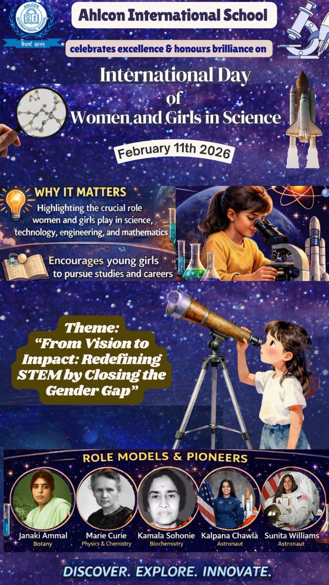 When women and girls lead in science, curiosity turns into change. Today we celebrate minds that question, discover, and redefine the future. #WomenInScience #GirlsInSTEM #IDWGS <a href="/ashokkp/">Ashok Pandey</a> <a href="/y_sanjay/">Sanjay Yadav</a> <a href="/pntduggal/">PUNEET DUGGAL</a> <a href="/kandhari_ekta/">Ekta  Kandhari</a> <a href="/sunandask21/">Sunanda S. Kumar</a> <a href="/madhuri_dadhich/">Madhuri Dadhich</a> <a href="/ShandilyaPooja/">Pooja Shandilya</a>