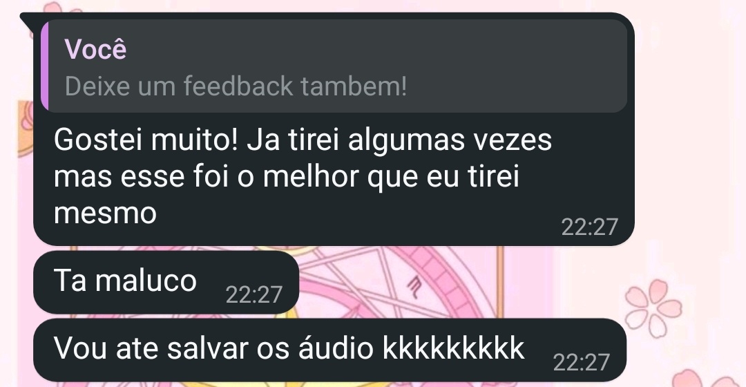 Feedback de tiragem no baralho de padilha!!