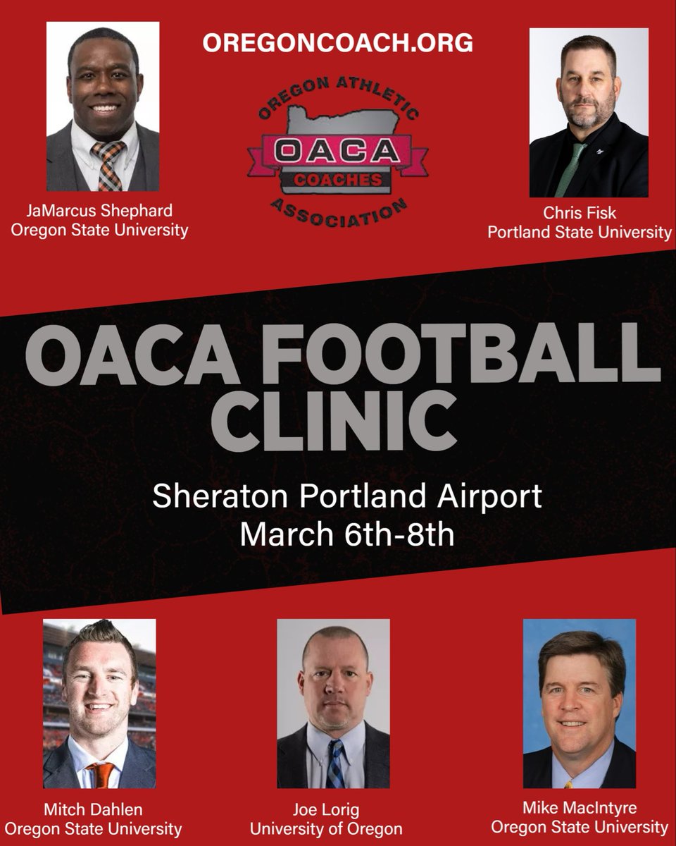 ORCoaches's tweet photo. Join us! March 6th-8th https://t.co/vSntyvZoj6