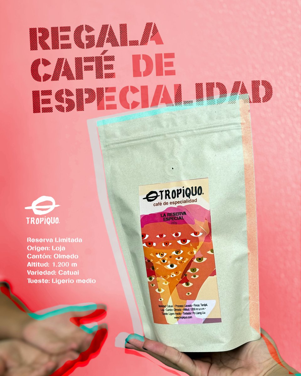 Desde la finca Tanijal (Loja), ganadora de la Taza Dorada, llega un café de especialidad único en aroma y sabor. Un perfil elegante, balanceado y expresivo, tostado cuidadosamente para resaltar su origen.

Pedidos: 0997594830
Más info: tropiquo.com
