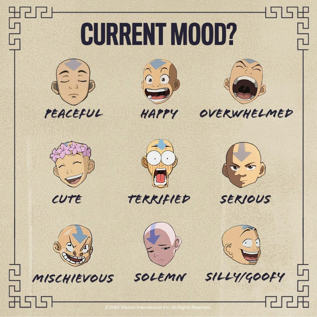 BlackMilkTweets's tweet photo. What Aang mood are you in today?

@avatarlegends #blackmilk #blackmilkclothing #AvatarTheLastAirbender https://t.co/9RA8u0FUXx