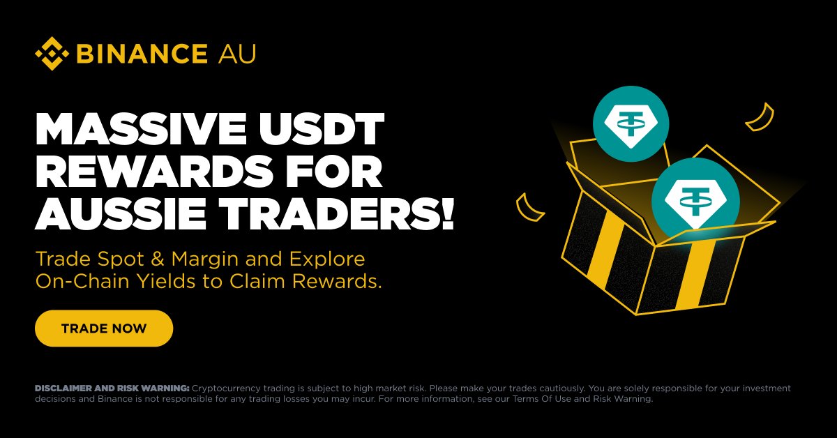 Earn up to 170 USDT with Binance Australia! 💰

Unlock rewards by completing trading milestones and exploring On-Chain Yield opportunities. Rewards are limited and first-come, first-served.

Don't miss out 👉 binance.com/en-AU/activity…