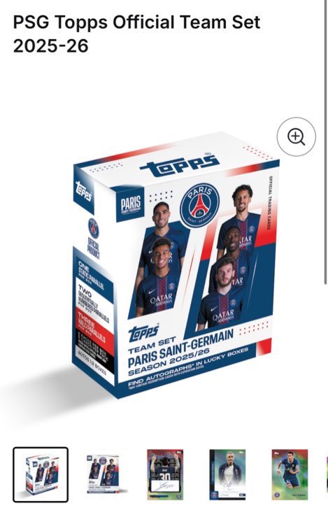 🃏 選手のサインカードが入ってるかも？！ PSG Topps Official Teams