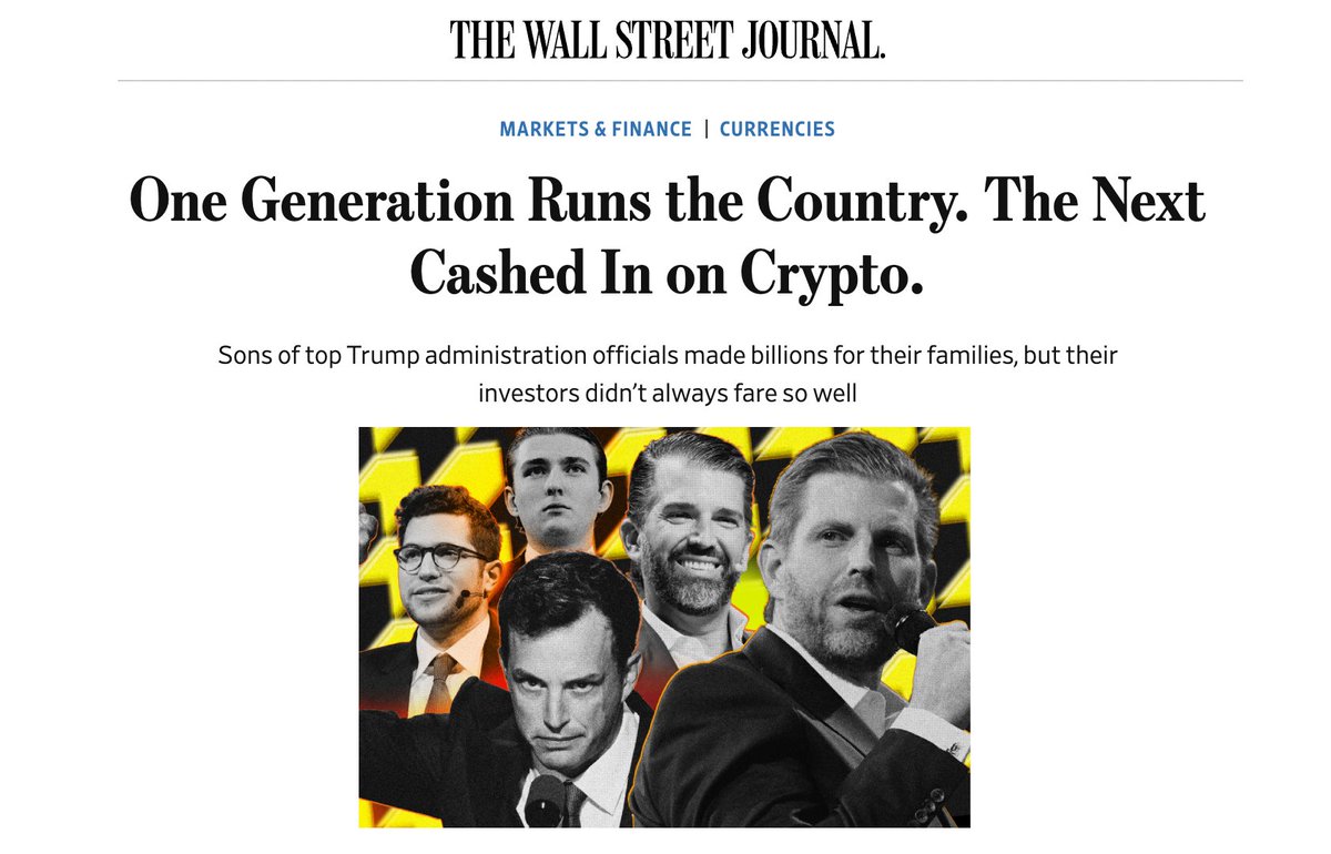 We said from Day One that Trump and family launching shitcoin after shitcoin was a TERRIBLE idea and would come back to bite them. Between TRUMP, MELANIA, WLFI, Barron's anon rugs, etc. they dumped on their voter base. 

TRUMP coin and MELANIA are both down 95%+ from ATHs. They