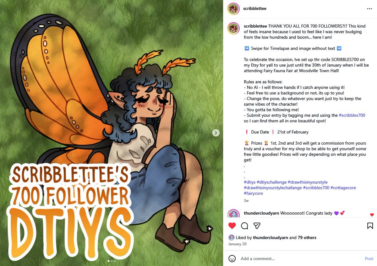 RinniiArt's tweet photo. Draw this in your style challenge of @/scribblettee's cute little fairy on 📷.
#dtiys #drawthisinyourstylechallenge https://t.co/Gwf3mqytrV