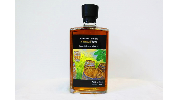 自社「ミズナラ大樽熟成ラム酒」は元々樽出し限定数の偶然出来た賜物