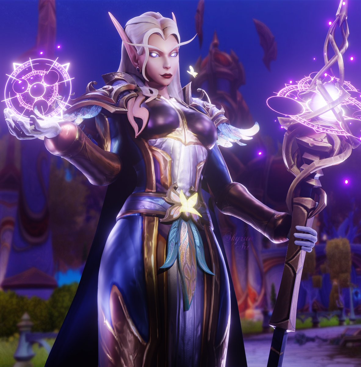 Fate Commi$$ion 🧙‍♀️

#WarcraftArt | #ShyrunArt | #WorldOfWarcraft | #Bloodelf | #Voidelf |  #BlenderArtist - 💯% Blender